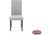 ashy grey inch standard seat height side chair  image   
