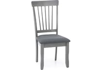 ashy grey inch standard seat height side chair   