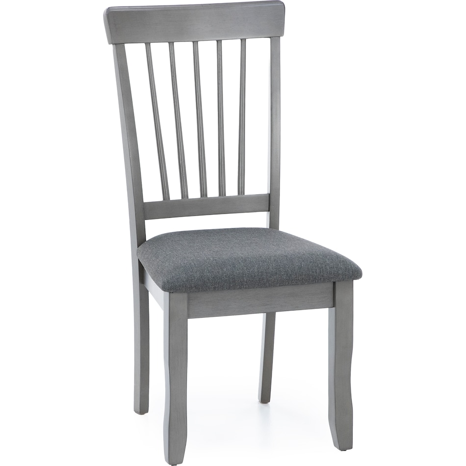 ashy grey inch standard seat height side chair   