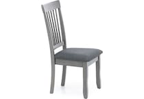 ashy grey inch standard seat height side chair   