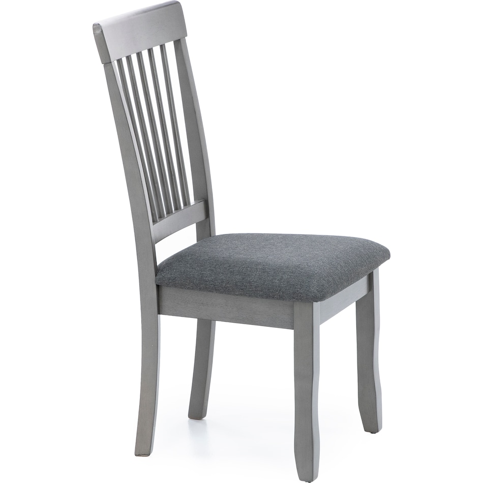 ashy grey inch standard seat height side chair   