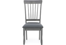 ashy grey inch standard seat height side chair   