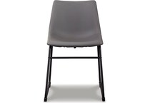 ashy grey inch standard seat height side chair   
