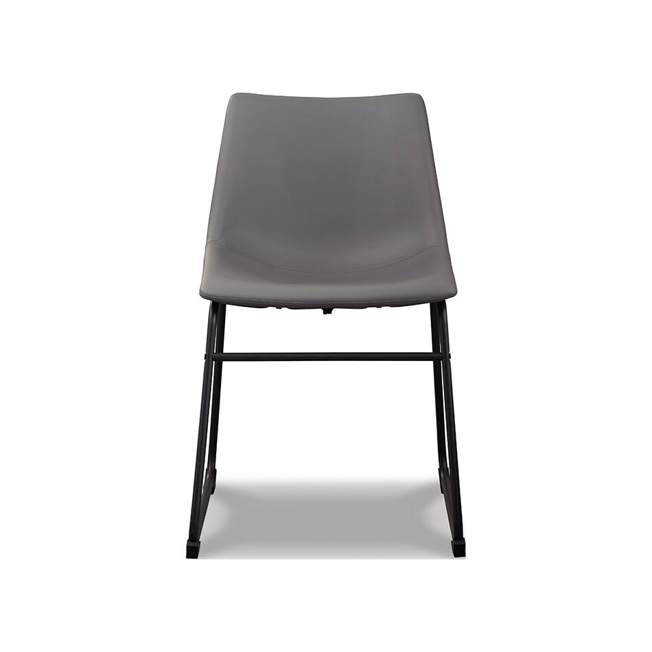 ashy grey inch standard seat height side chair   
