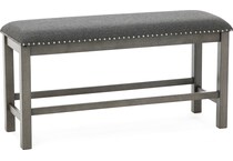ashy grey  inchcounter seat height bench   