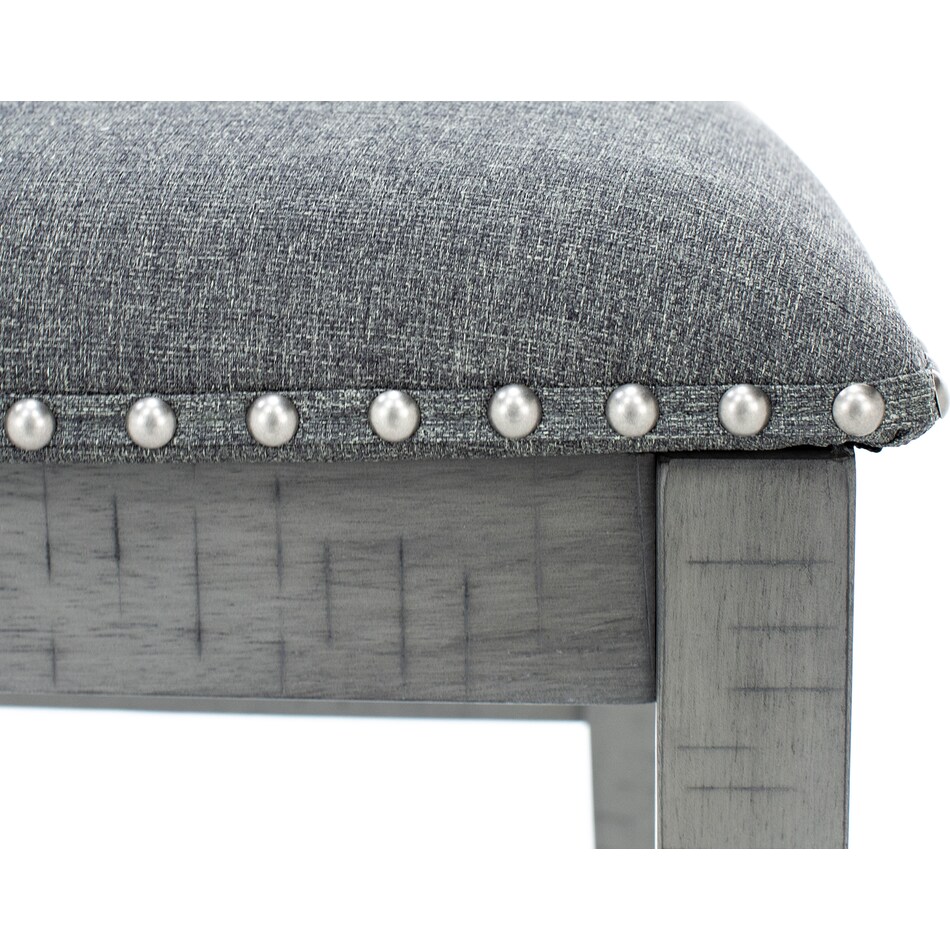ashy grey  inchcounter seat height bench   
