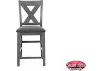 ashy grey  inchcounter seat height stool  image   