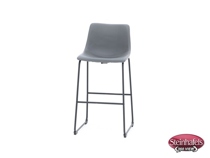ashy grey inch & over bar seat stool  image   