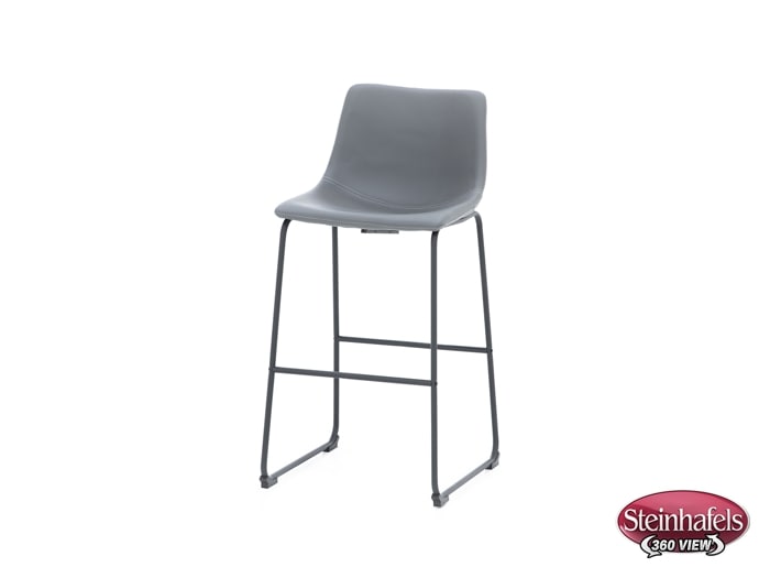 ashy grey inch & over bar seat stool  image   