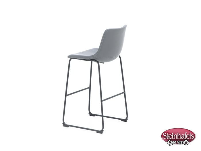 ashy grey inch & over bar seat stool  image   