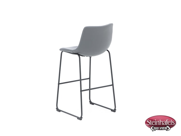 ashy grey inch & over bar seat stool  image   