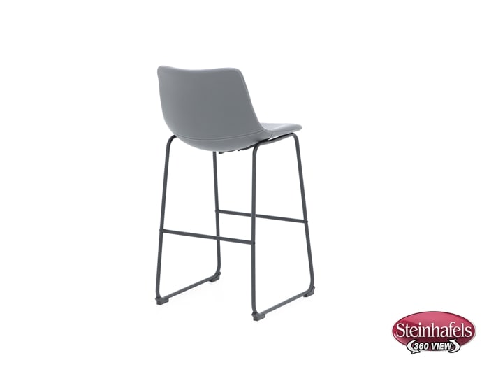 ashy grey inch & over bar seat stool  image   