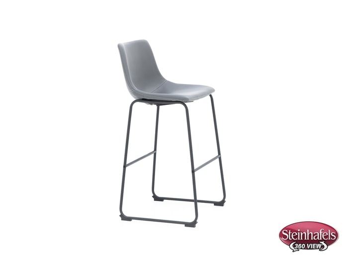 ashy grey inch & over bar seat stool  image   