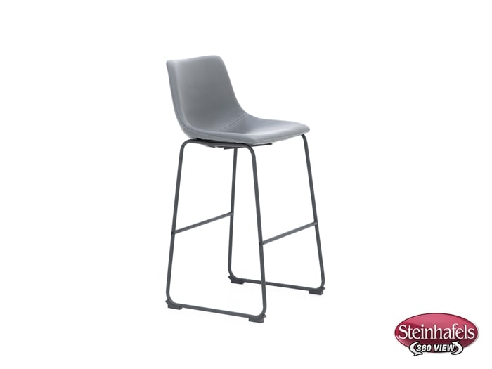 ashy grey inch & over bar seat stool  image   