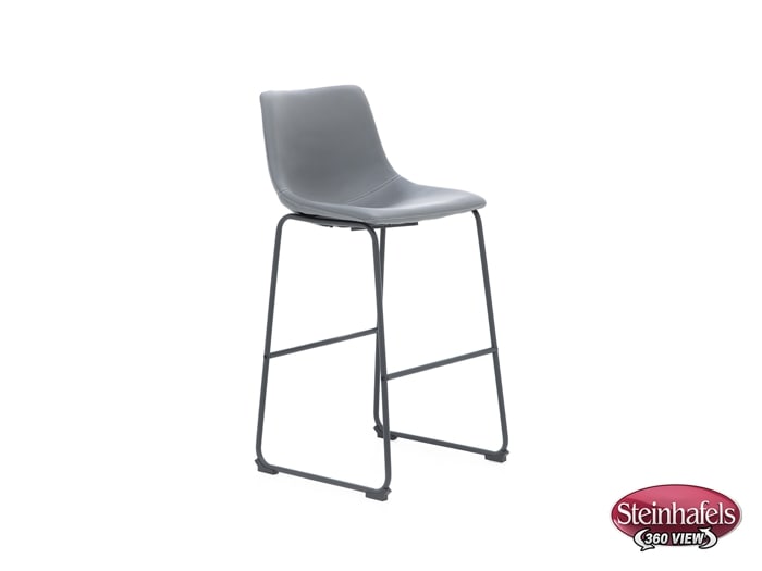 ashy grey inch & over bar seat stool  image   