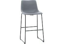 ashy grey inch & over bar seat stool   