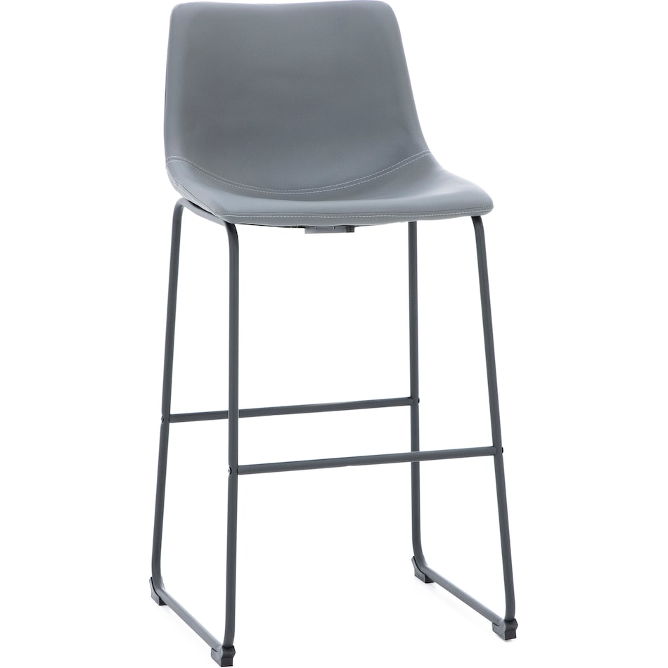 ashy grey inch & over bar seat stool   
