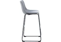 ashy grey inch & over bar seat stool   