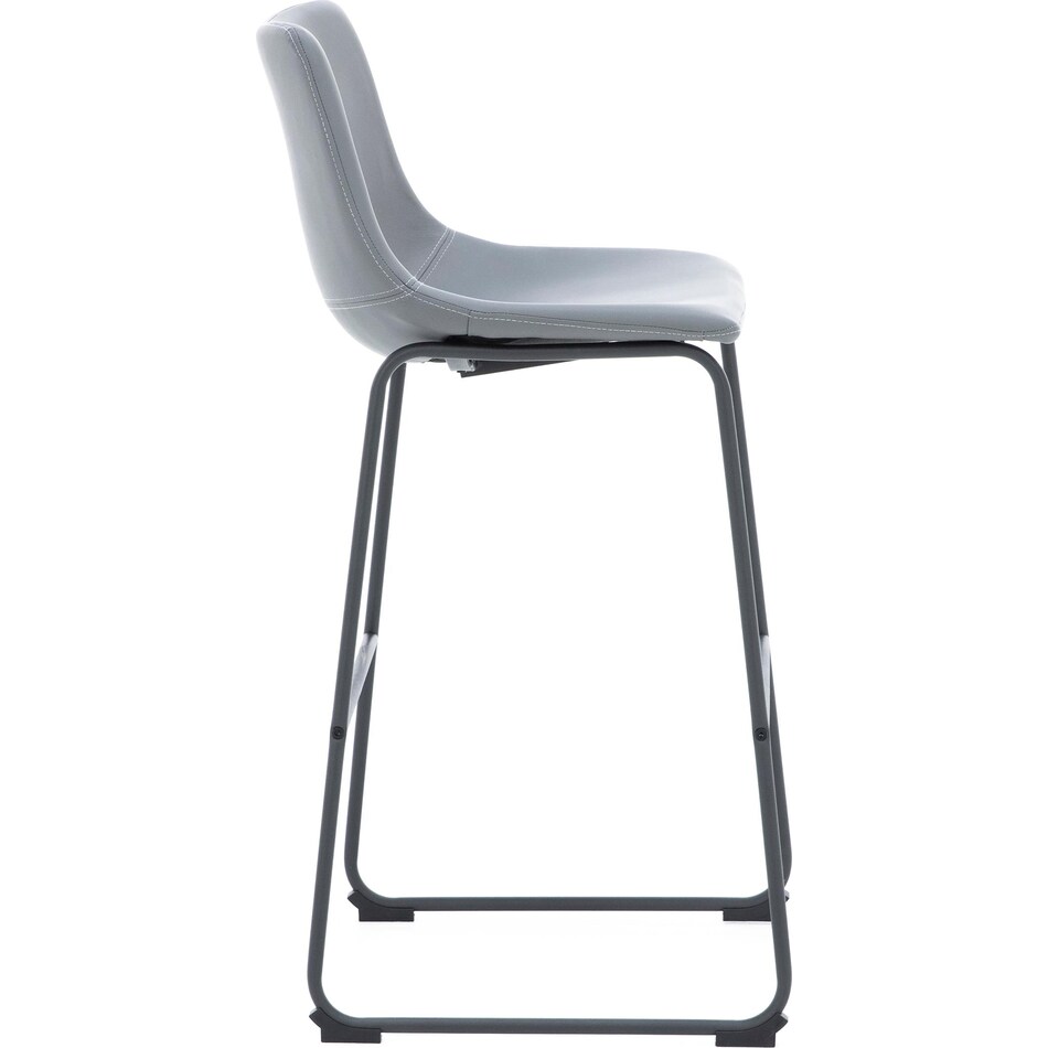 ashy grey inch & over bar seat stool   