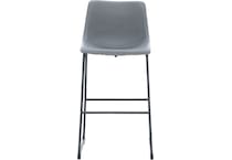 ashy grey inch & over bar seat stool   