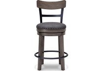 ashy grey inch & over bar seat stool   