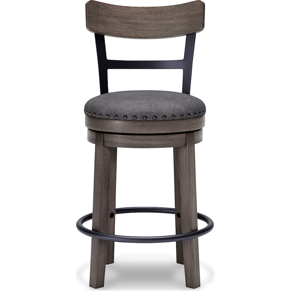ashy grey inch & over bar seat stool   