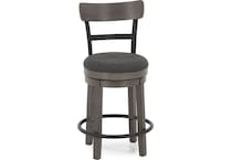 ashy grey inch & over bar seat stool   