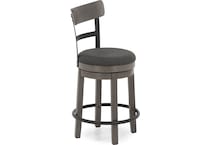 ashy grey inch & over bar seat stool   