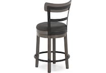 ashy grey inch & over bar seat stool   