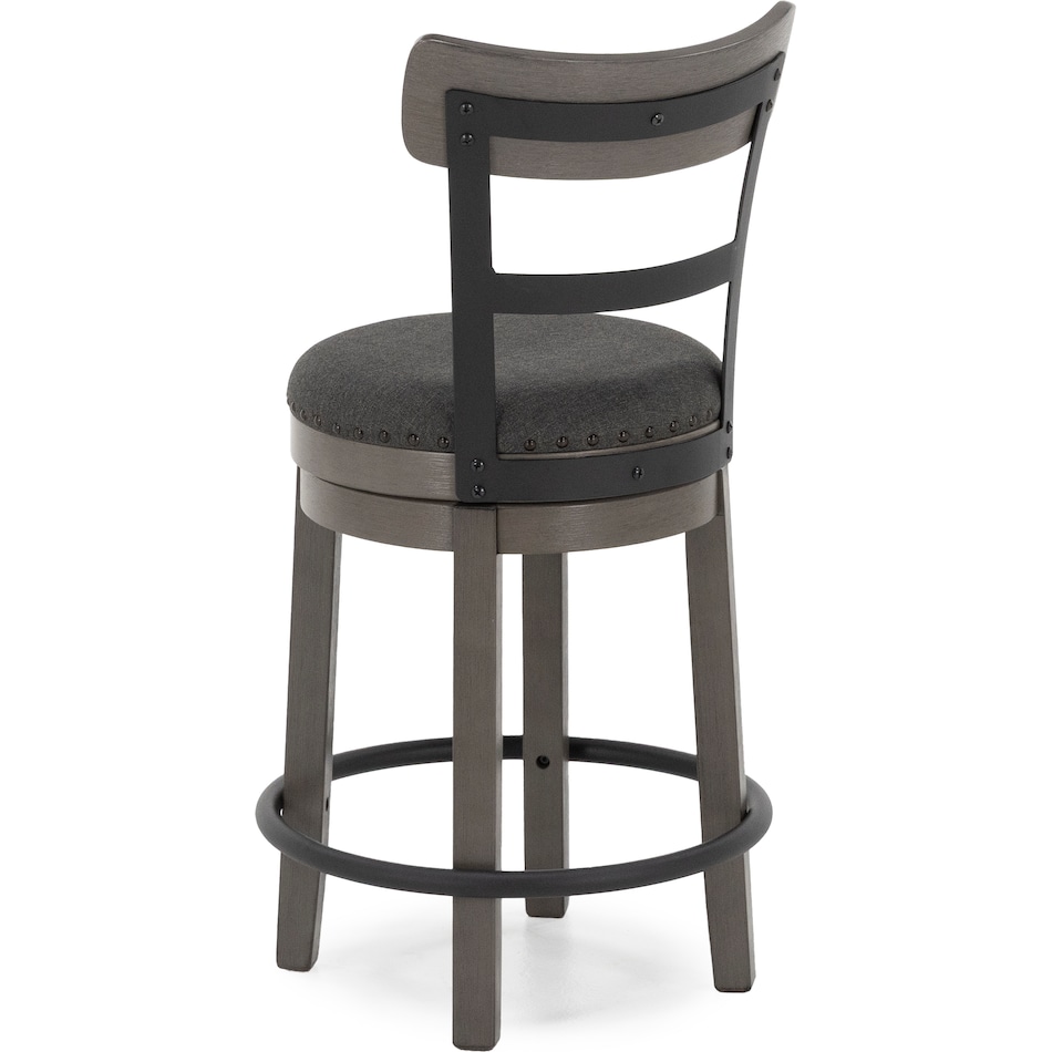 ashy grey inch & over bar seat stool   