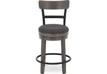 ashy grey inch & over bar seat stool   