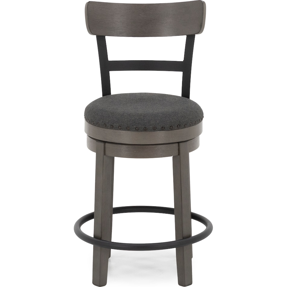 ashy grey inch & over bar seat stool   