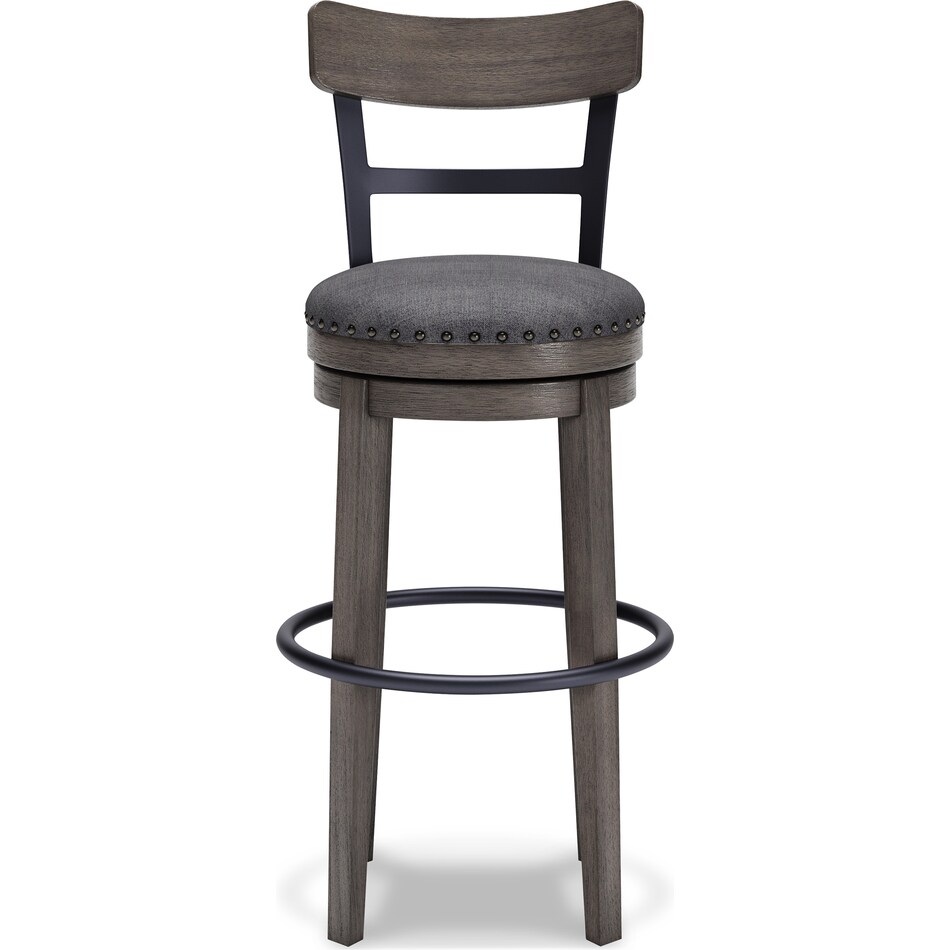 ashy grey inch & over bar seat stool   