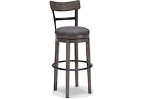 ashy grey inch & over bar seat stool   