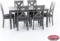 ashy grey inch counter height rectangle  image   