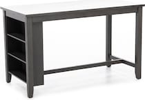 ashy grey inch counter height rectangle   