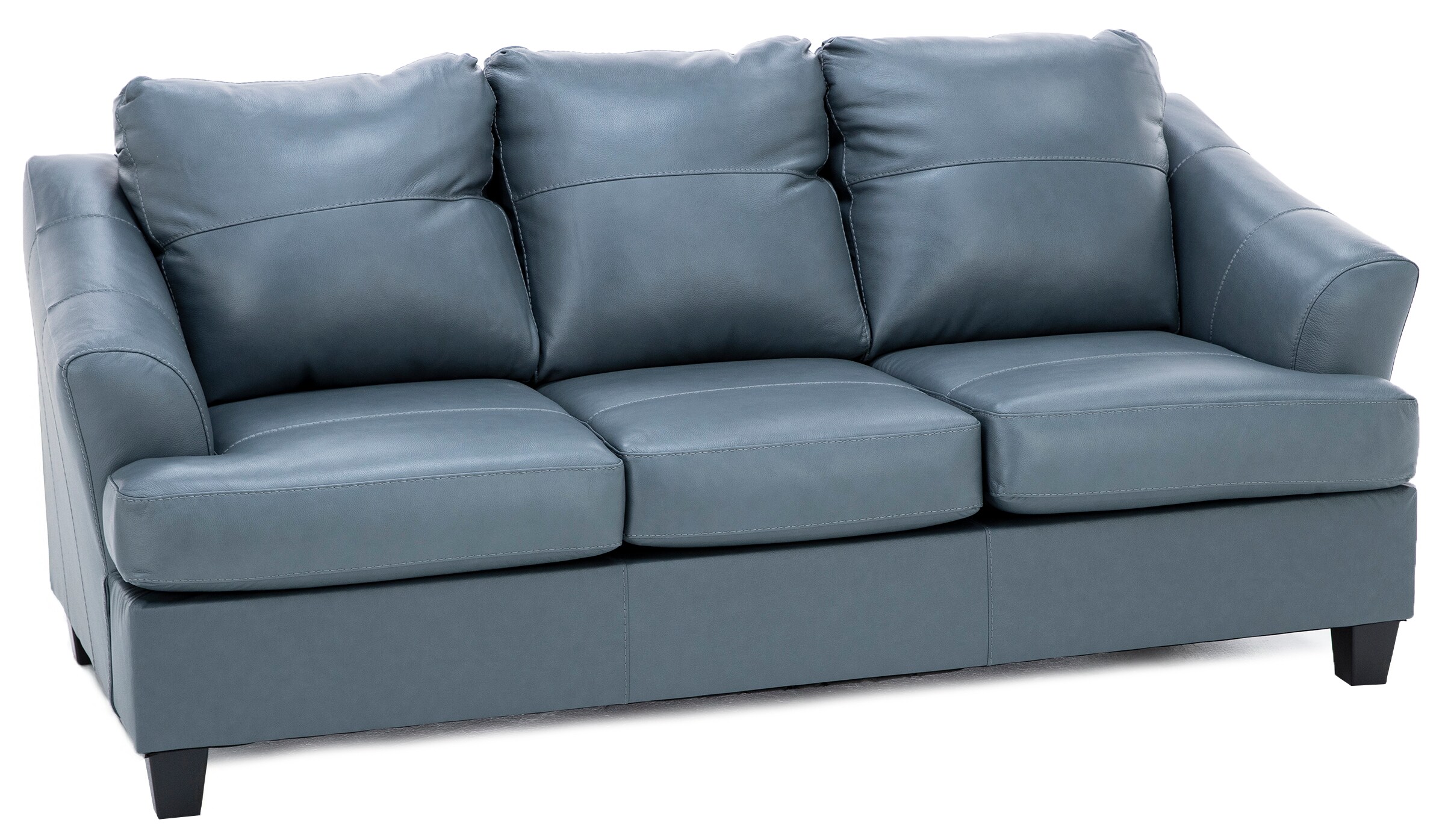 Harrison Leather Sofa in Steel Steinhafels