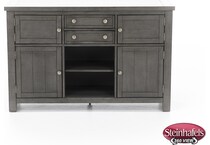 ashy grey buffet server sideboard  image   