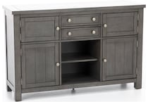 ashy grey buffet server sideboard   