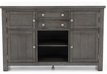 ashy grey buffet server sideboard   