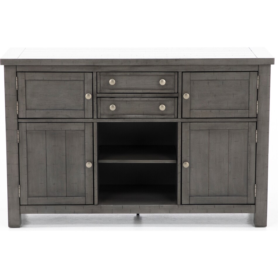 ashy grey buffet server sideboard   