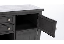 ashy grey buffet server sideboard   