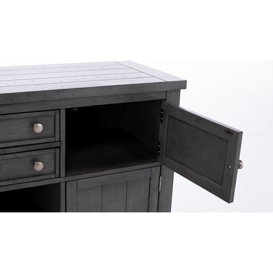 ashy grey buffet server sideboard   