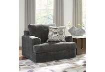 ashy grey chair and a half z  
