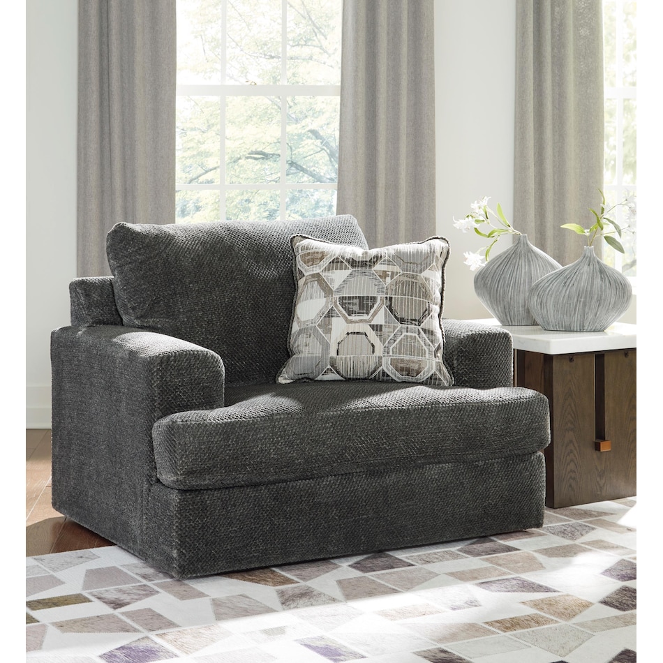 ashy grey chair and a half z  