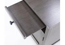 ashy grey chairside table   