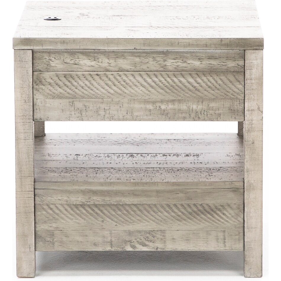 ashy grey end table slate  