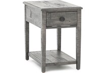 ashy grey end table   