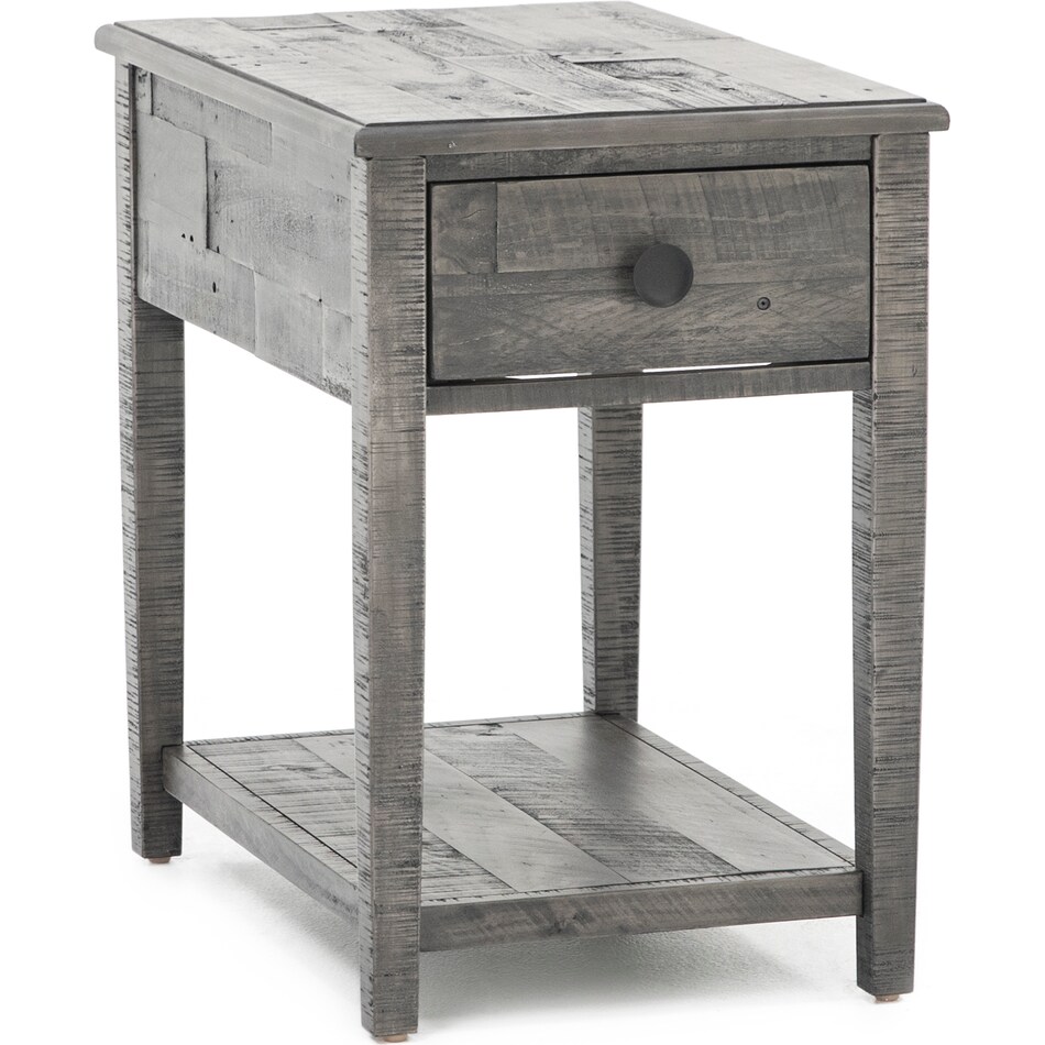 ashy grey end table   
