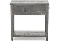 ashy grey end table   